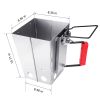 YSSOA Charcoal Chimney Starter Foldable, Collapsible, Silver