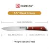 4Pcs Steak Knife Set German Stainless Steel Table Meat Slicing Chef Cutlery Gift