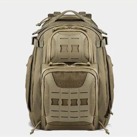 Outdoor Travel Mountain Climbing And Camping 45L Camouflage Tactical Backpack (Color: Khaki)