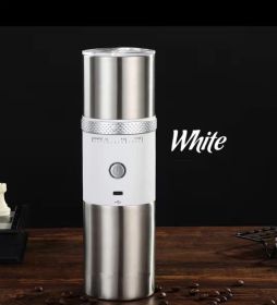 USB Electric Coffee Cup Portable Office Home Automatic Steel Core (Option: White-USB)