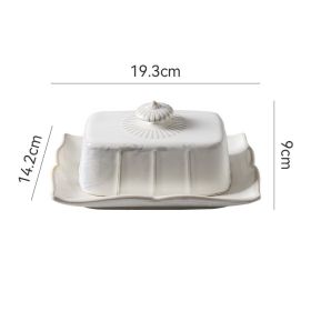 Hotel Household Romantic Creative Dessert Pastry Plate (Color: White)