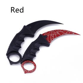 Wild Survival Multi-functional Hunting Knife (Color: Red)