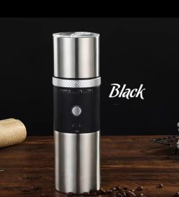 USB Electric Coffee Cup Portable Office Home Automatic Steel Core (Option: Black-USB)