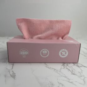 Disposable Kitchen Dishwashing Towel That Absorbs Water And Does Not Shed Hair (Color: PINK)