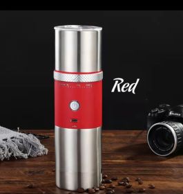 USB Electric Coffee Cup Portable Office Home Automatic Steel Core (Option: Red-USB)