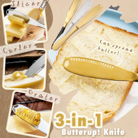 Newest Butter Knife Stainless Steel Cheese Dessert Bread Jam Spreaders Cream Knifes Cutlery Tools for Toast Breakfast Tool (Color: Gold)