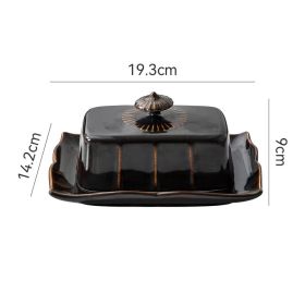 Hotel Household Romantic Creative Dessert Pastry Plate (Color: Black)