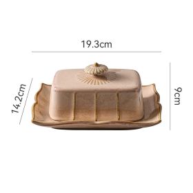 Hotel Household Romantic Creative Dessert Pastry Plate (Color: Yellow)