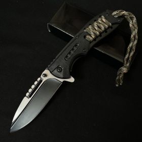 Multifunctional Self-defense Is Not Straight Portable Folding Knife (Color: Black)